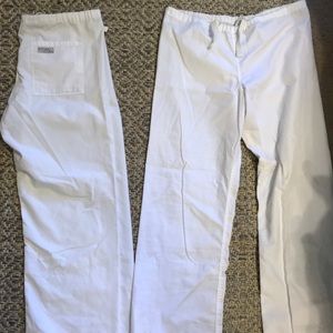 Urbane White Scrub Pants